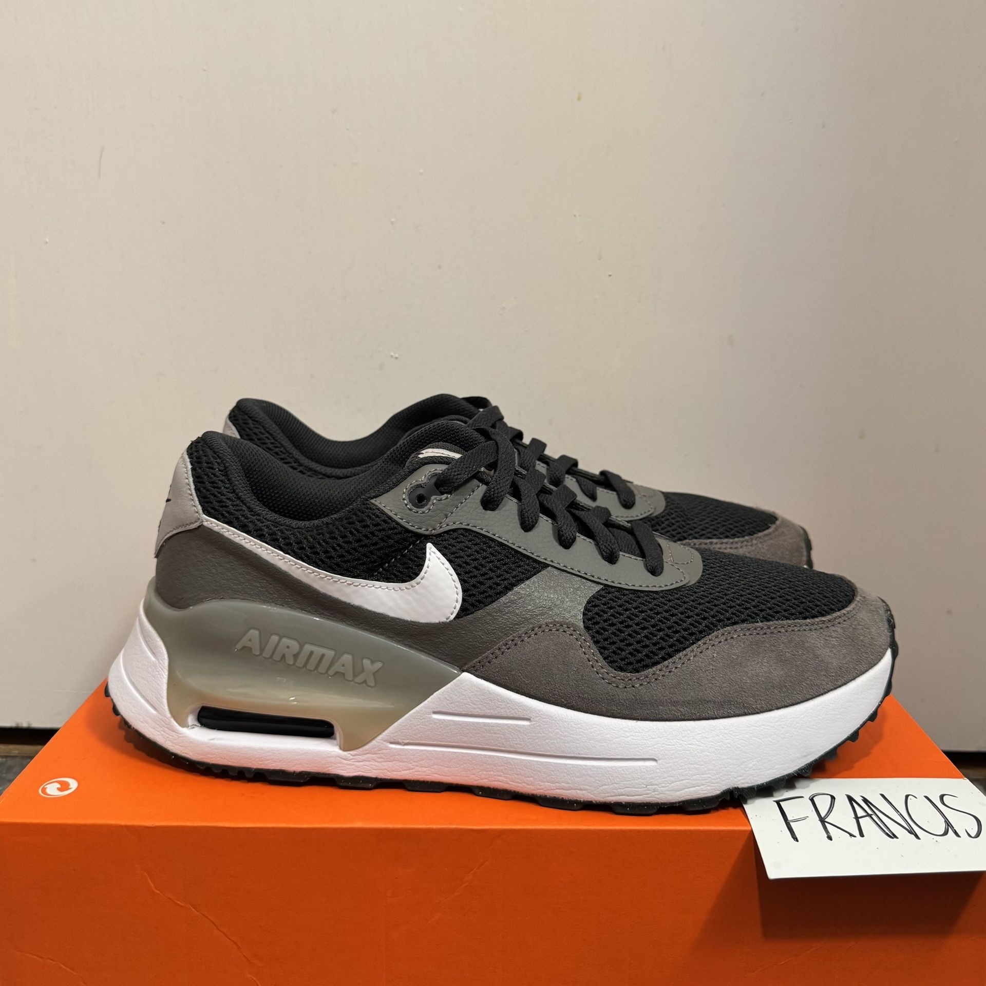 Size 10.5 ‘Dark Smoke Grey’ Nike Air Max SYSTM