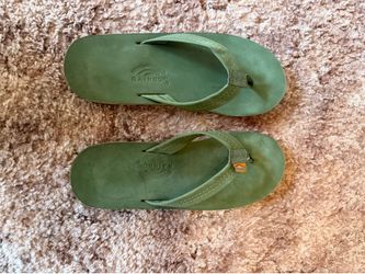 Green Men’s Rainbow Sandals XXL (12-13.5)