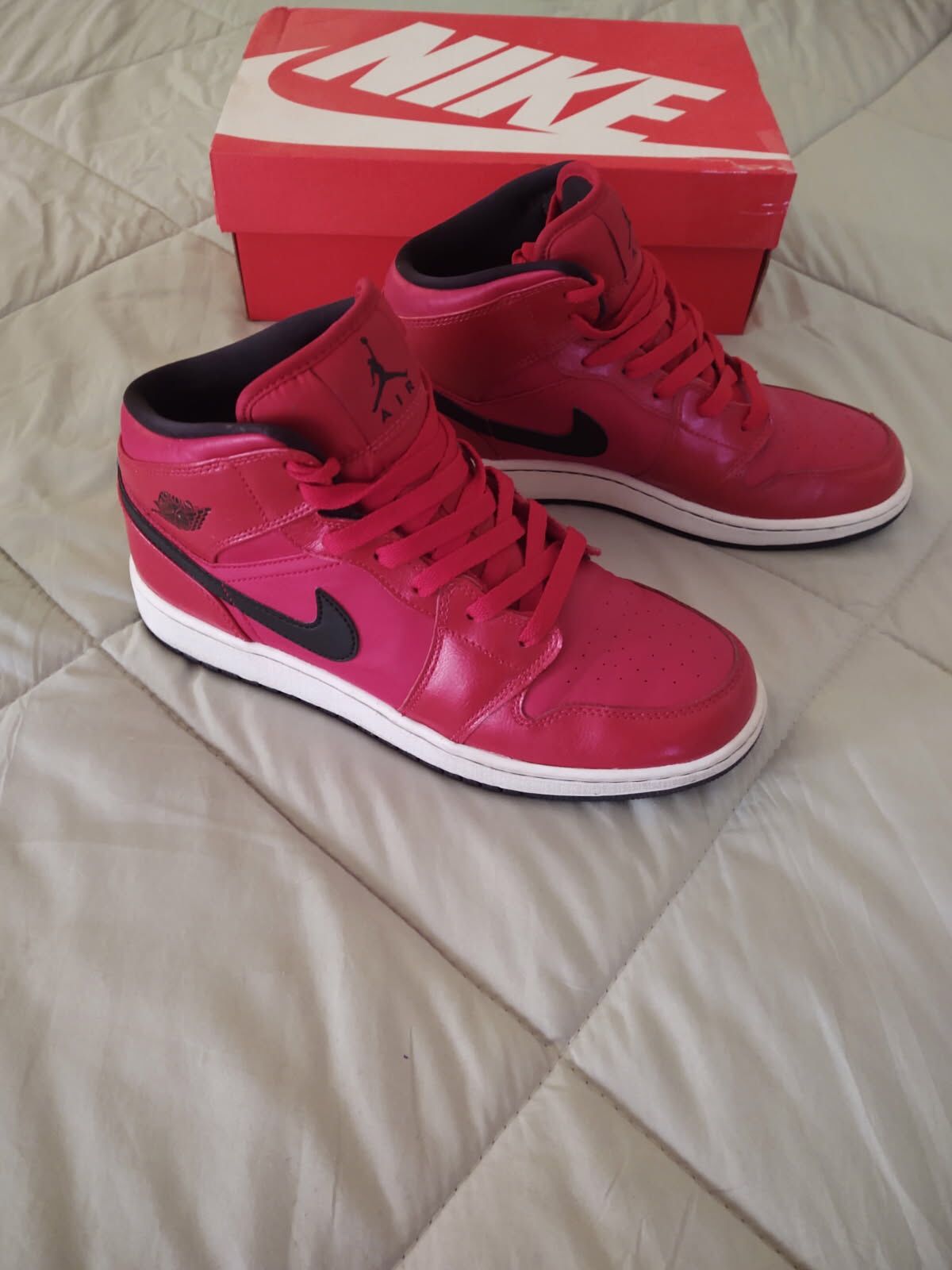 Nike Air Jordan 1 Retro Mid Gym Red Sz7y * 7 1/2 Men