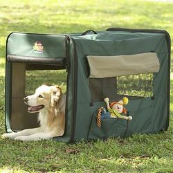 Canine camper portable tent crate best sale