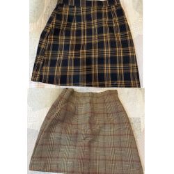 Plaid print skirts