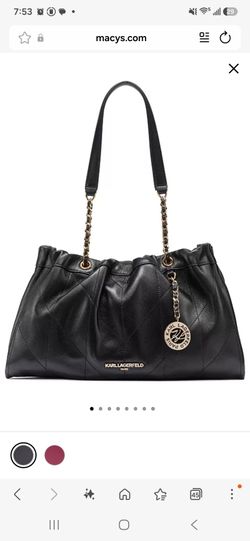 Karl Lagerfeld AMANDINE SHOULDER BAG (BLACK)