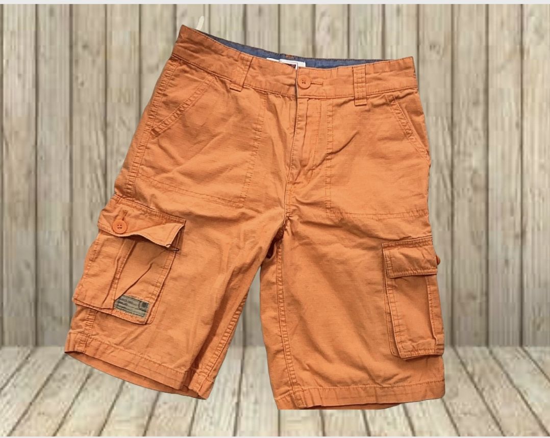 Levi’s Cargo Shorts Youth Size 14 Reg Orange Boys With Pockets