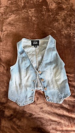 Denim halter top