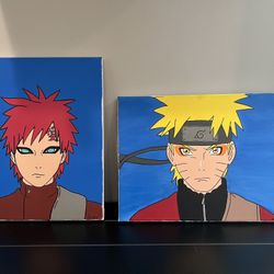 Hand Painted Naruto And Gara