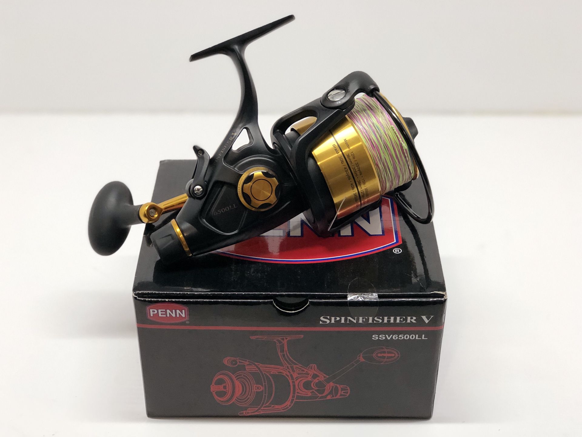 Penn Spinfisher SSV6500LL Spinning Fishing Saltwater Reel with 65lb Spectra Line