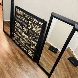 Big Painting And Mirrors 