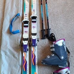 Vintage 90's Elan 180 Skis Poles Raichle Boots