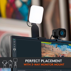 Logitech for Creators Litra Glow Premium LED Streaming Light with TrueSoft