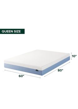Zinus 10” Queen Cooling Memory Foam Mattress – Like New