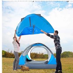 BISINNA 2/4 Person Camping Tent Lightweight Backpacking Tent Waterproof Windproof Two Doors Easy Setup Double Layer Outdoor Tents for Family Camping H