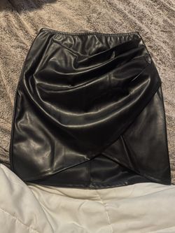 Black Leather Skirt