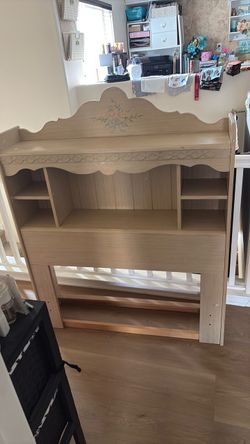 Twin headboard bookcase storage VINTAGE