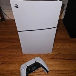 PS5 Disc Edition With Controller And Cords