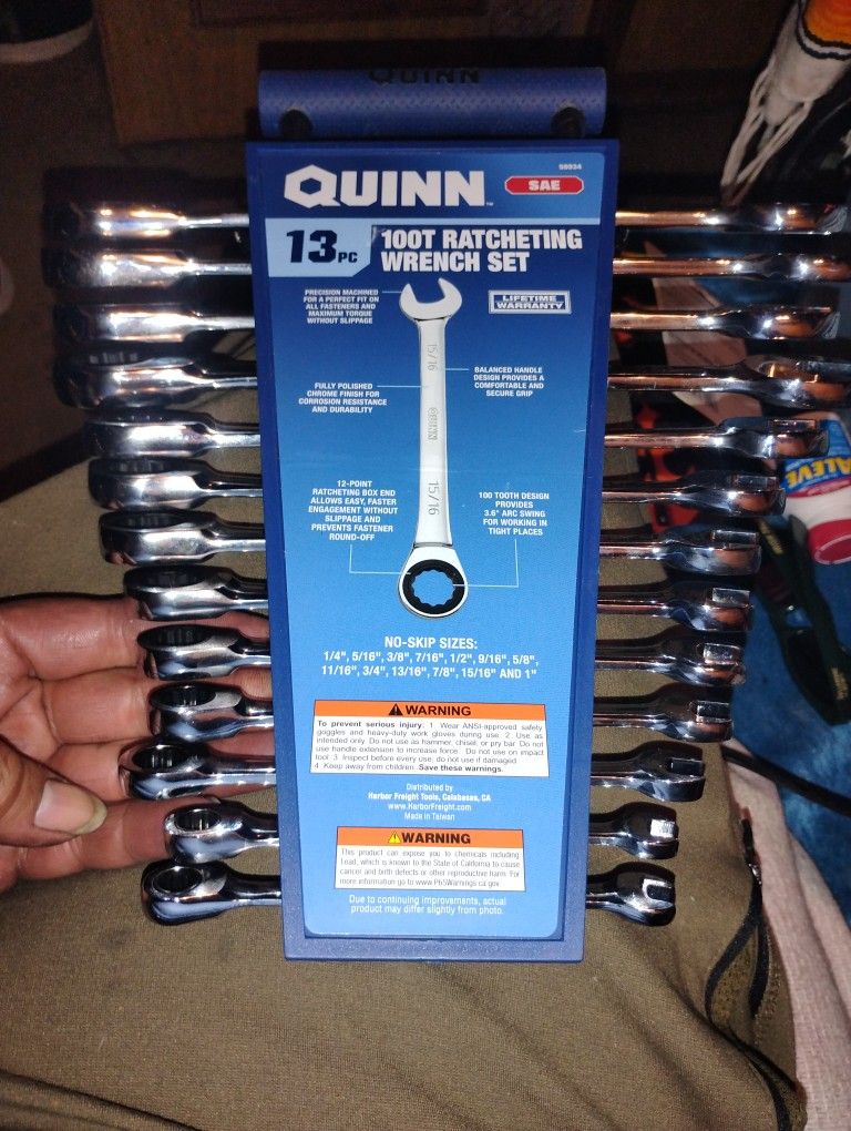 Ratcheting Wrenches 13piece By Quinn 