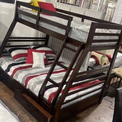 Brand New Solid Wood Bunk Bed With Drawers! 