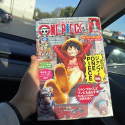 One piece magazine promo card of monkey D luffy