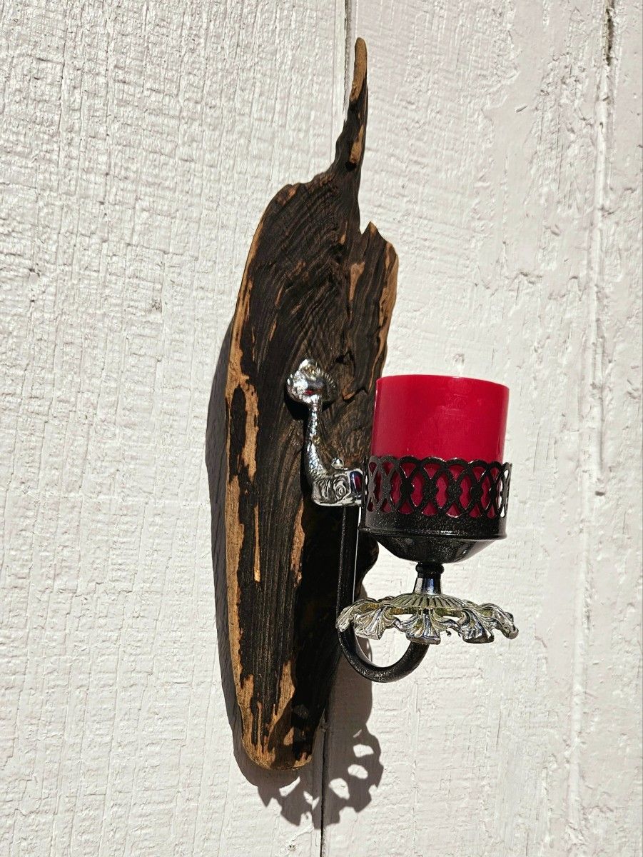 Driftwood Candle Sconce