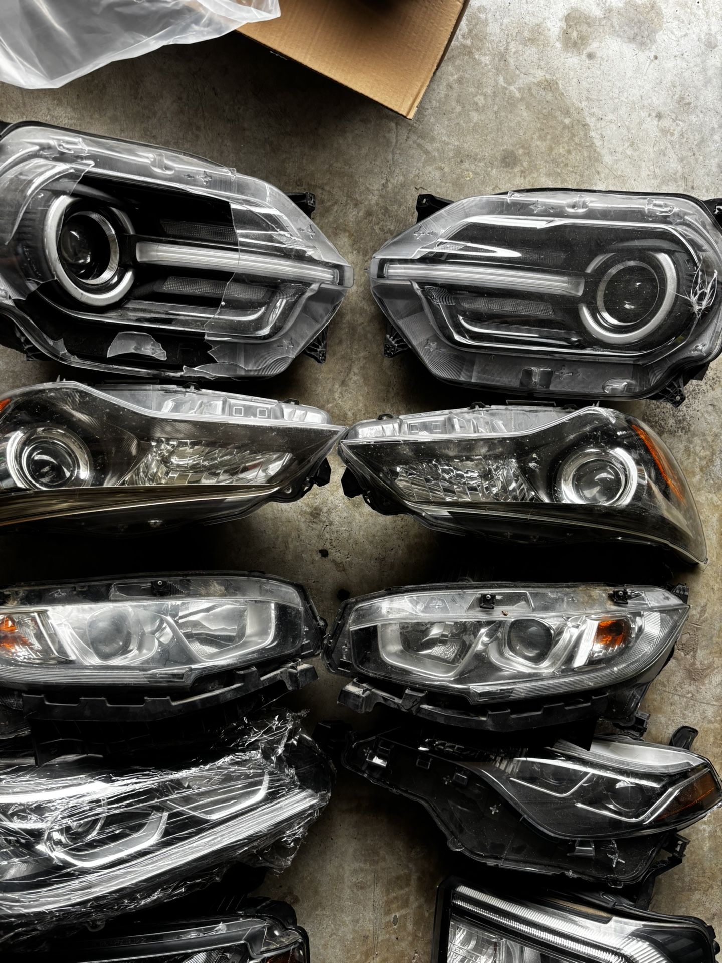 headlights and parts