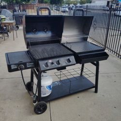 Bbq Grill Smoker. Asador Doble Función