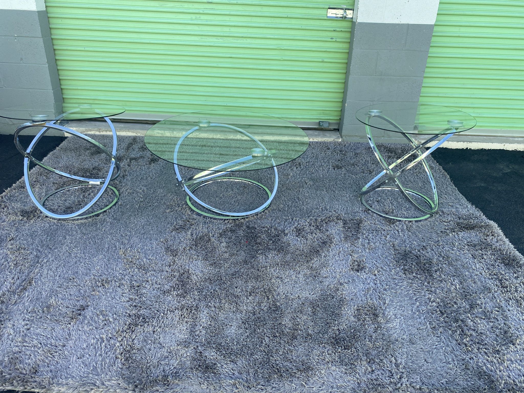 Glass Top Dining Table & End Table Set - $125 (Must See!)