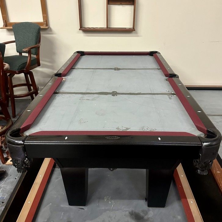 Olhausen 7 Foot Black Pool Table