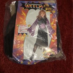 Costume Witch If The Webs Child Large 10-12