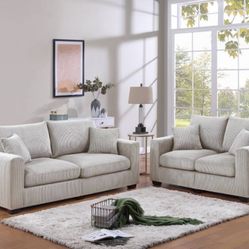 Corduroy Sofa And Loveseat 