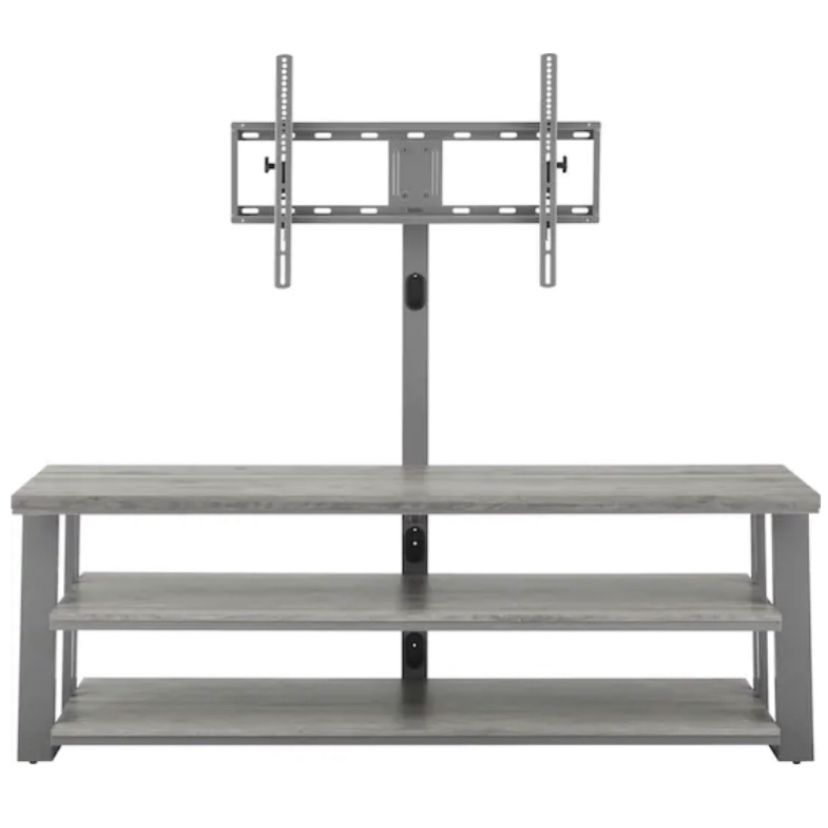 Insignia - TV Stand for Most Flat-Panel TVs Up to 75" - Gray Model:NS-HFTVS3N175