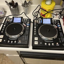 Dj Denon Dj-hs5500 Media Player With Dj Cases Marathon Road Ma-CDJ Excellent Condition 