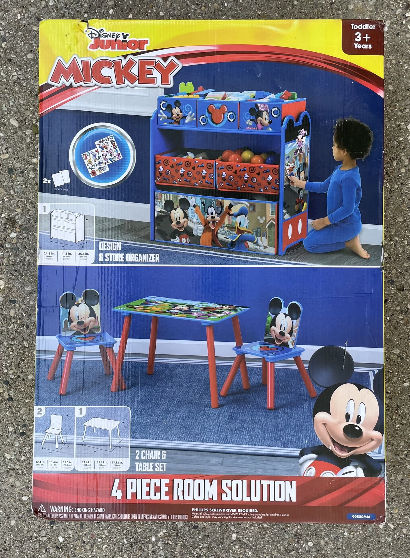 Disney Mickey Mouse 4-Piece Playroom set