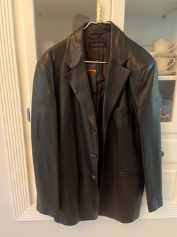 Bruno Magli leather blazer
