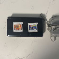 Nintendo 3ds with 2 games