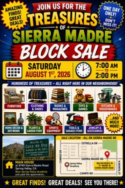 Block Sale / Garage Sale