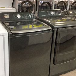 Samsung Washer 4.7 Cu Ft And Dryer 7.4 Cu Ft Set 