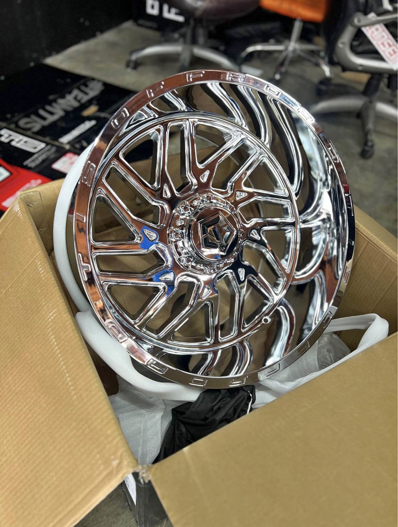 New Wheels TIS544C Chrome 22x12 5x127 For Sale, Fits Jeep Wrangler FINANCE AVAILABLE