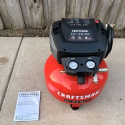 New Craftsman air compressor, no box, cash only.
