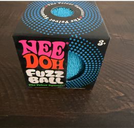 Nee Doh Fuzz Ball Stress Ball Blue