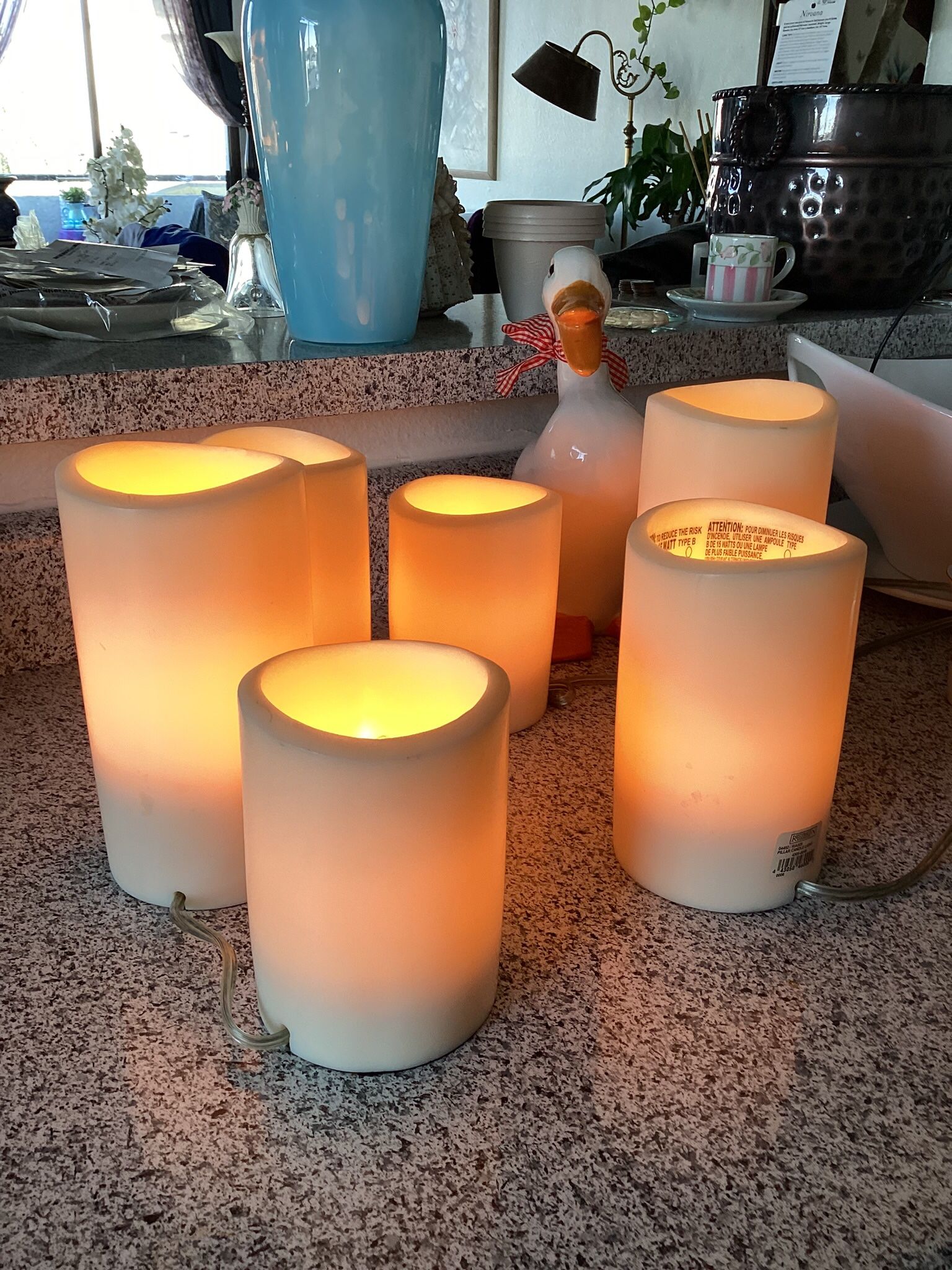 Restoration Hardware Pillar Candle Light String