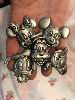 Disney Pewter Drawer Pull Set of 5