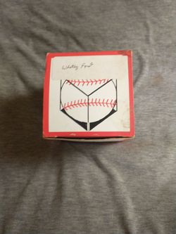 Whitey ford autographed baseball