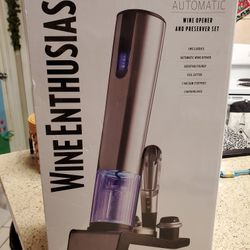 Wine Enthusiast Electric Blue 1 Automatic Wine Opener