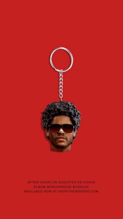 The Weeknd After Hours head keychain
