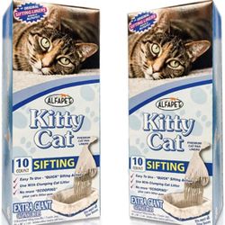 Alfapet Kitty Cat Pan Disposable, Sifting Liners- 20 count + 1 Transfer Liner-For Large, X-Large, Giant, Extra-Giant Size Litter Boxes-I🆕🆕✅Set Of 2.