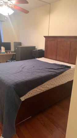 Full size bed and mattress