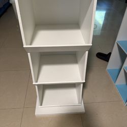 White Three Shelf Storage 