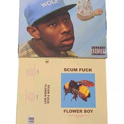 Tyler The Creator 2 CD Lot Scum Fuck Flower Boy Wolf Rap Hip-Hop 