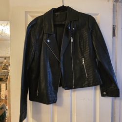 Baccini Leather Jacket Size XL