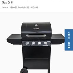 CHAIR BROILER GRILL GAS 4 BURNER BRAND NEW