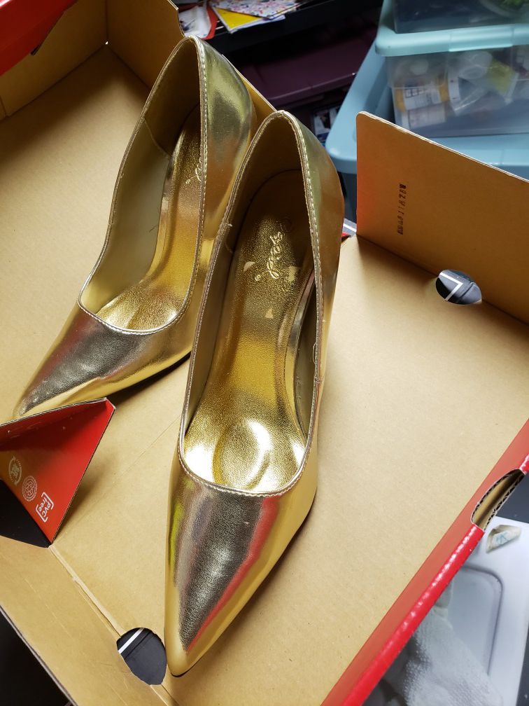 Cupid light gold heels